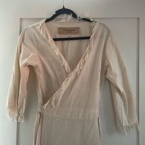 Elegant Cream Maxi Dress